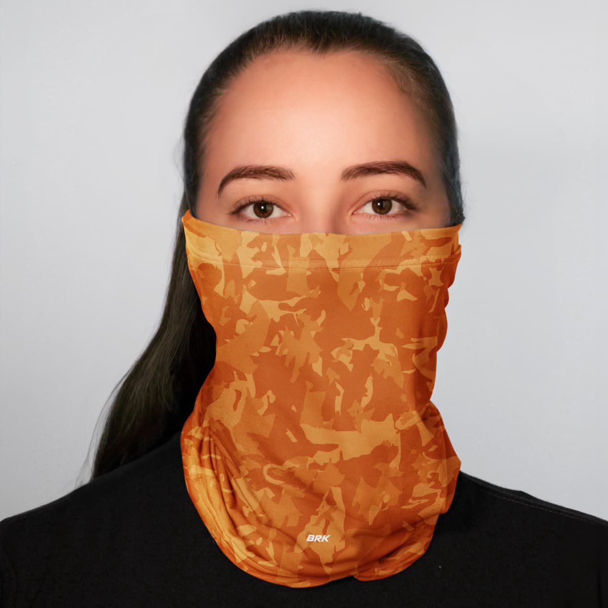Bandana Tubeneck Agro Brk Laranja Camuflado com Proteção Solar UV50+ - Brk Agro