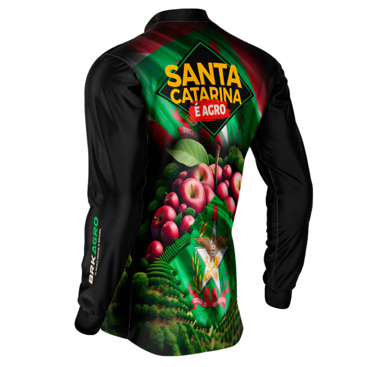 Camisa Agro Brk Santa Catarina Maçãs com Proteção Solar UV50+ - BRK AGRO