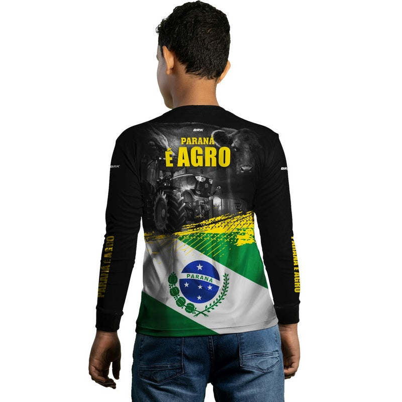 Camisa Agro Brk Paraná é Agro com Proteção Solar UV50+ - BRK AGRO