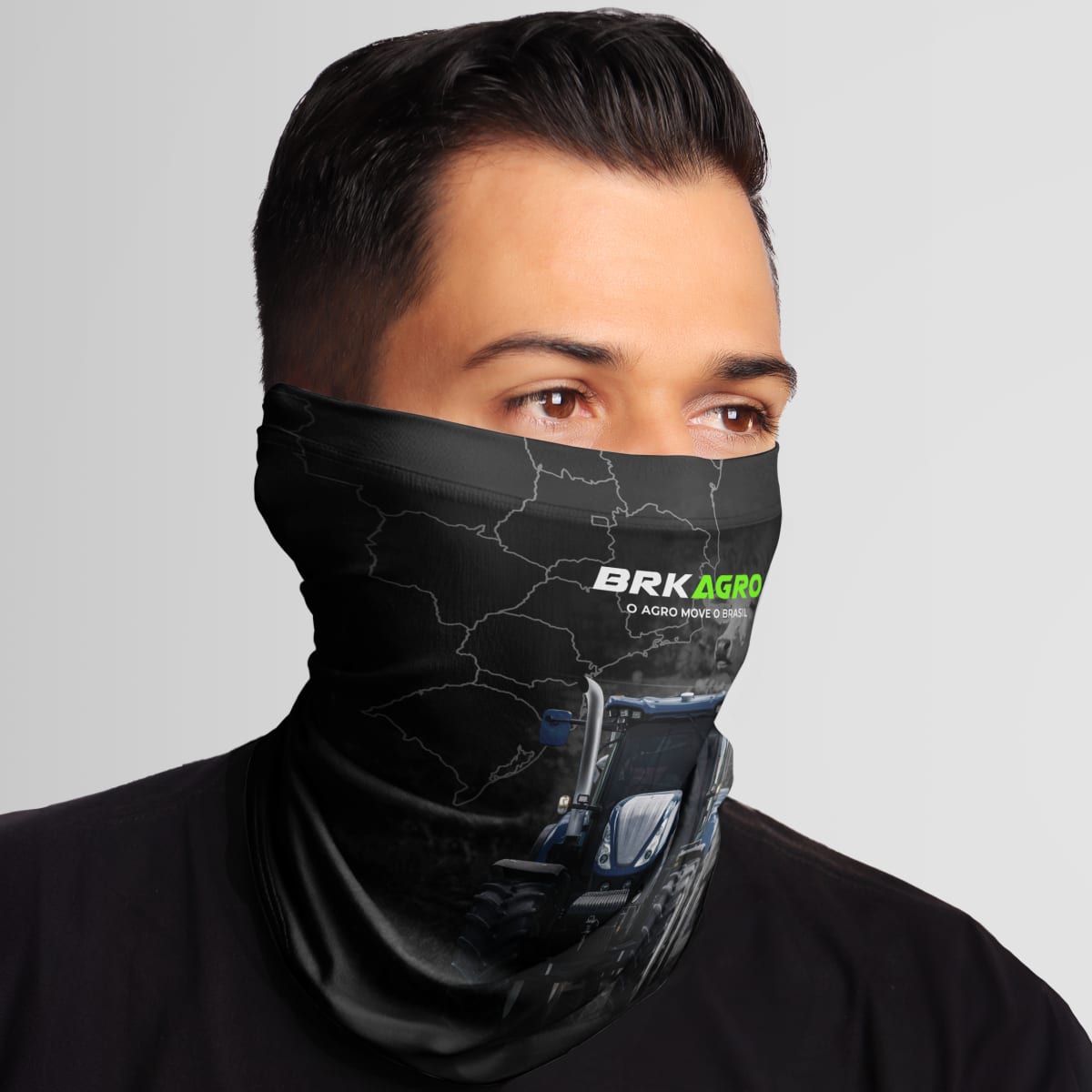 Bandana Tubeneck Agro Brk O Agro Move o Brasil com Proteção Solar UV50+ - Brk Agro