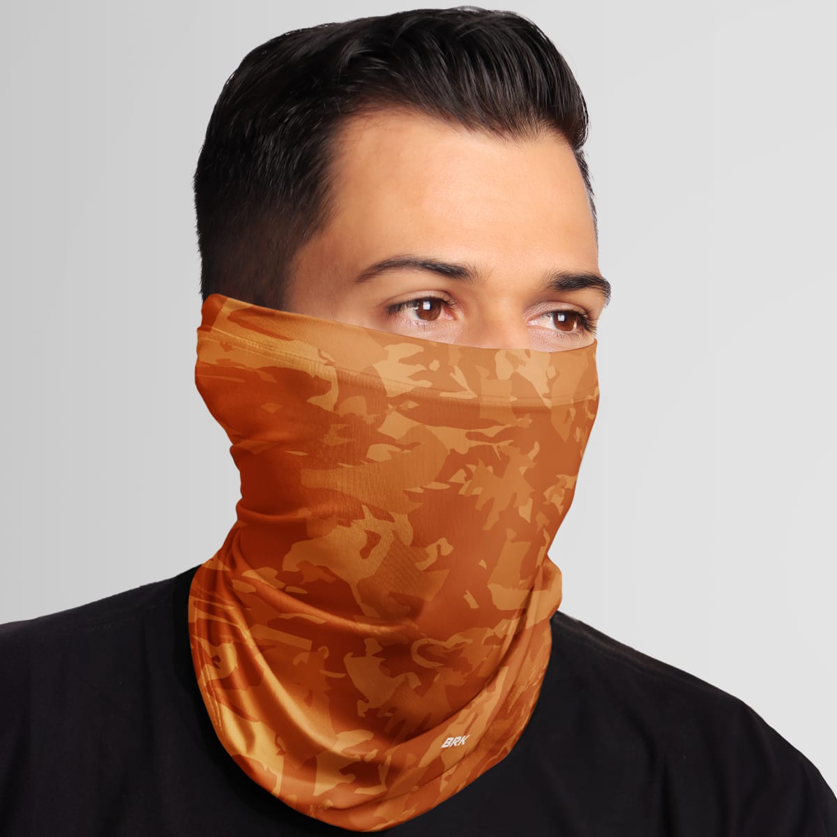 Bandana Tubeneck Agro Brk Laranja Camuflado com Proteção Solar UV50+ - Brk Agro