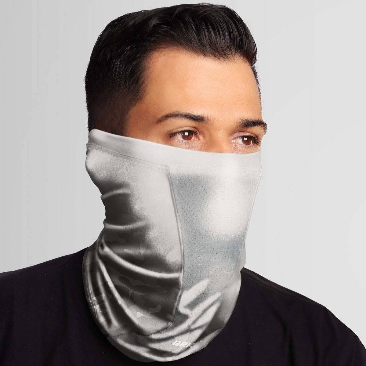 Bandana Black Mask Brk Branco e Cinza Camuflado com Proteção UV50+ - Brk Agro
