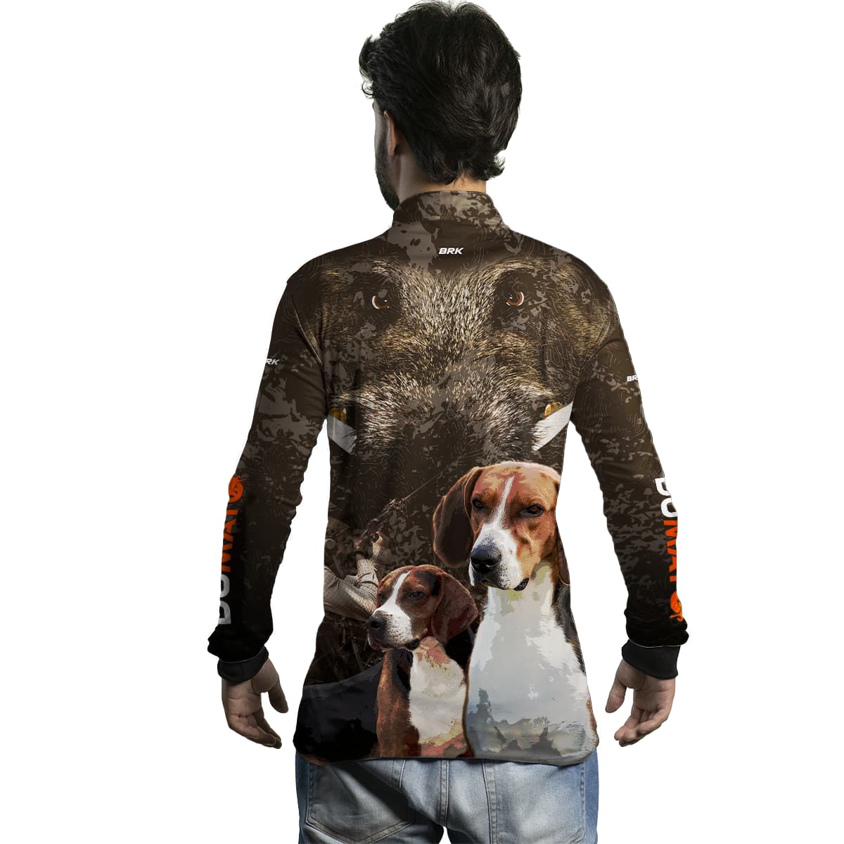 Camisa Agro Brk DuMato 2.0 FoxHound Javali Camo com Proteção Solar UV50+ - Brk Agro