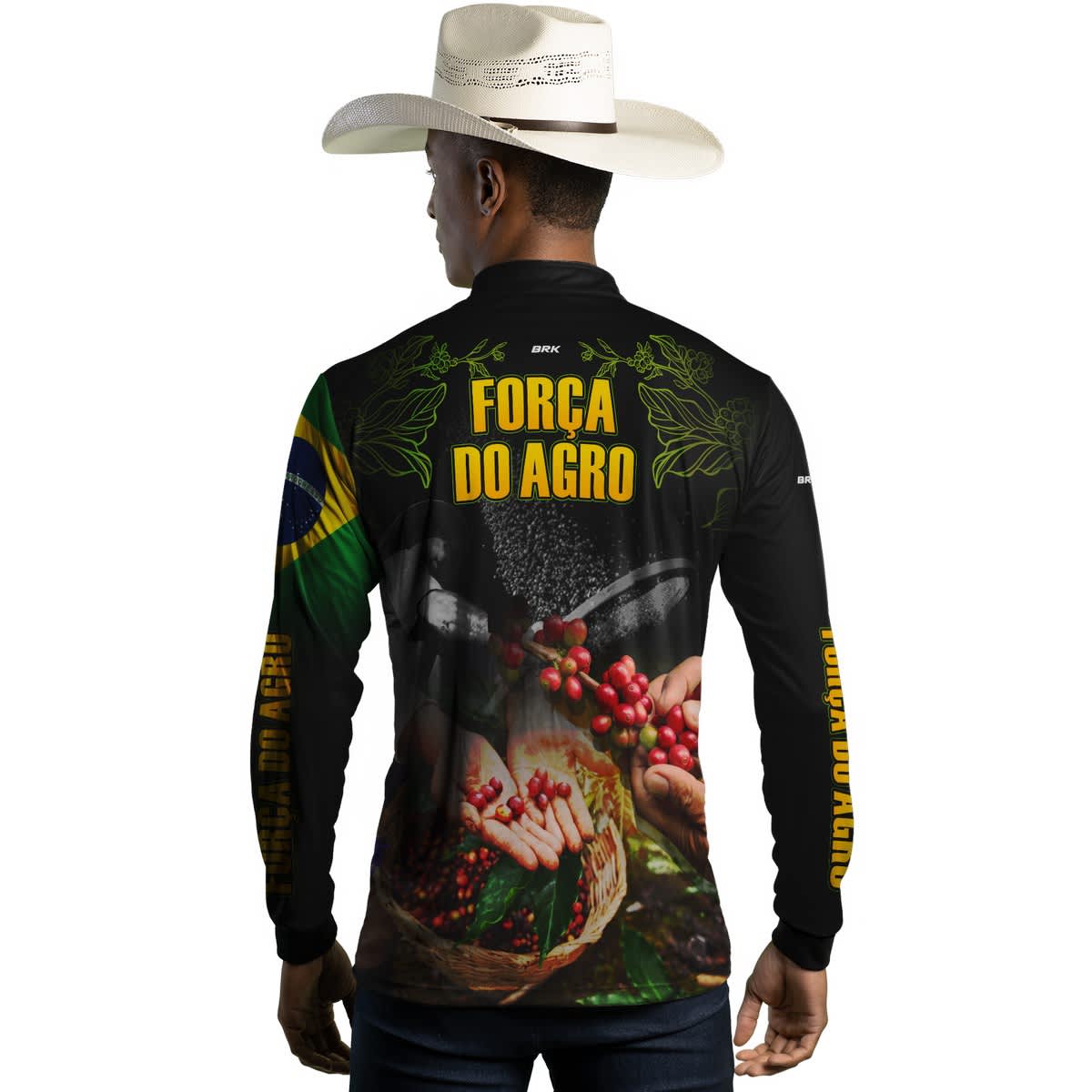 Camisa Agro Brk Cafeicultor com Proteção Solar UV50+ - Brk Agro