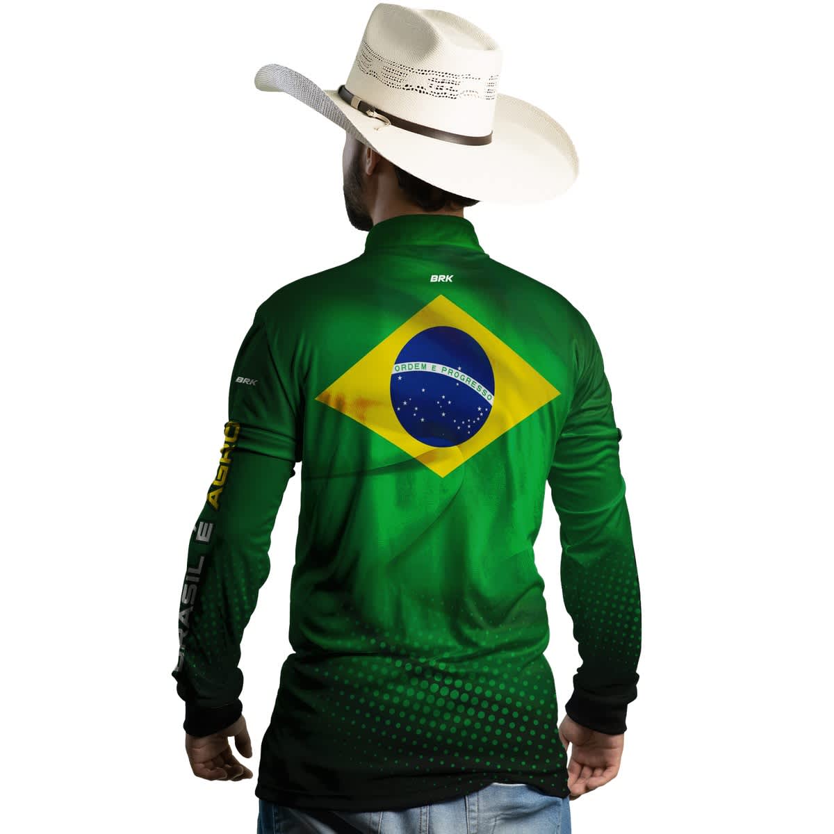Camisa Agro Brk Brasil É Agro com Proteção Solar UV50+ - Brk Agro