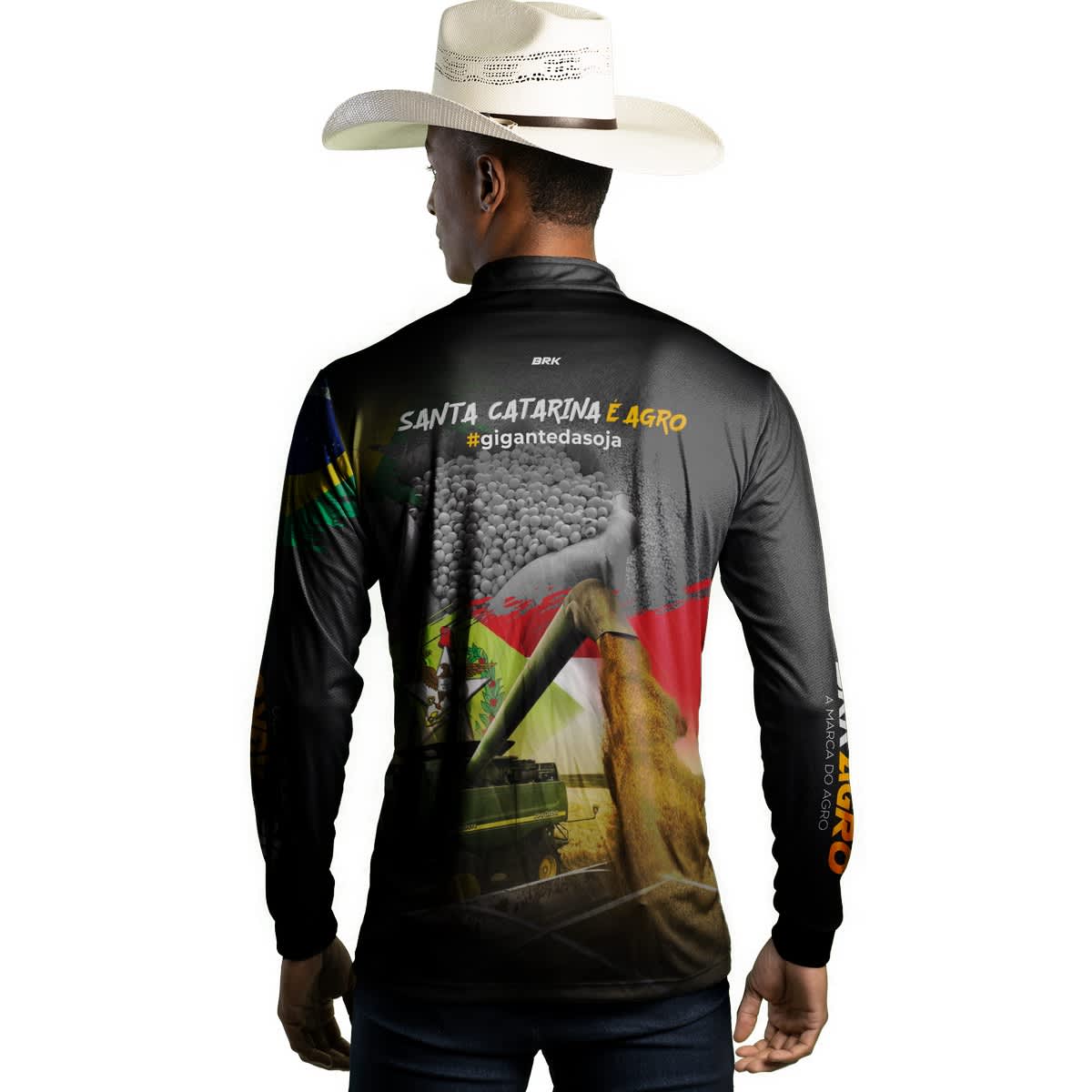 Camisa Agro Brk Made in Roça Branca com Proteção Solar UV50+ - Brk Agro