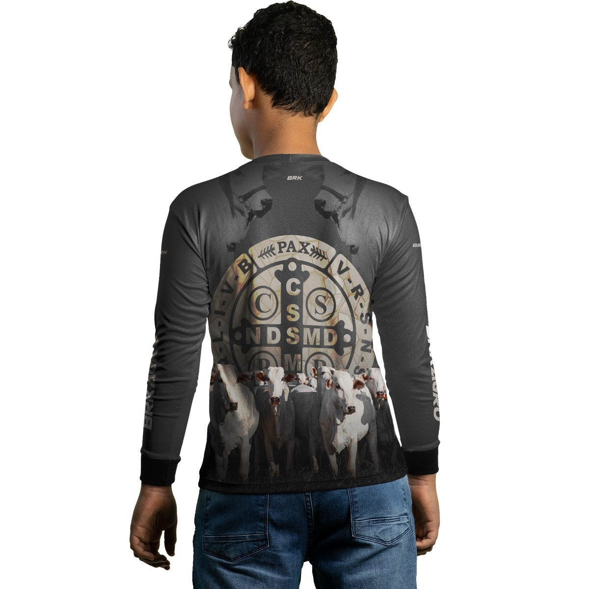 Camisa Infantil Agro Brk Pecuária São Bento com UV50+ - Brk Agro