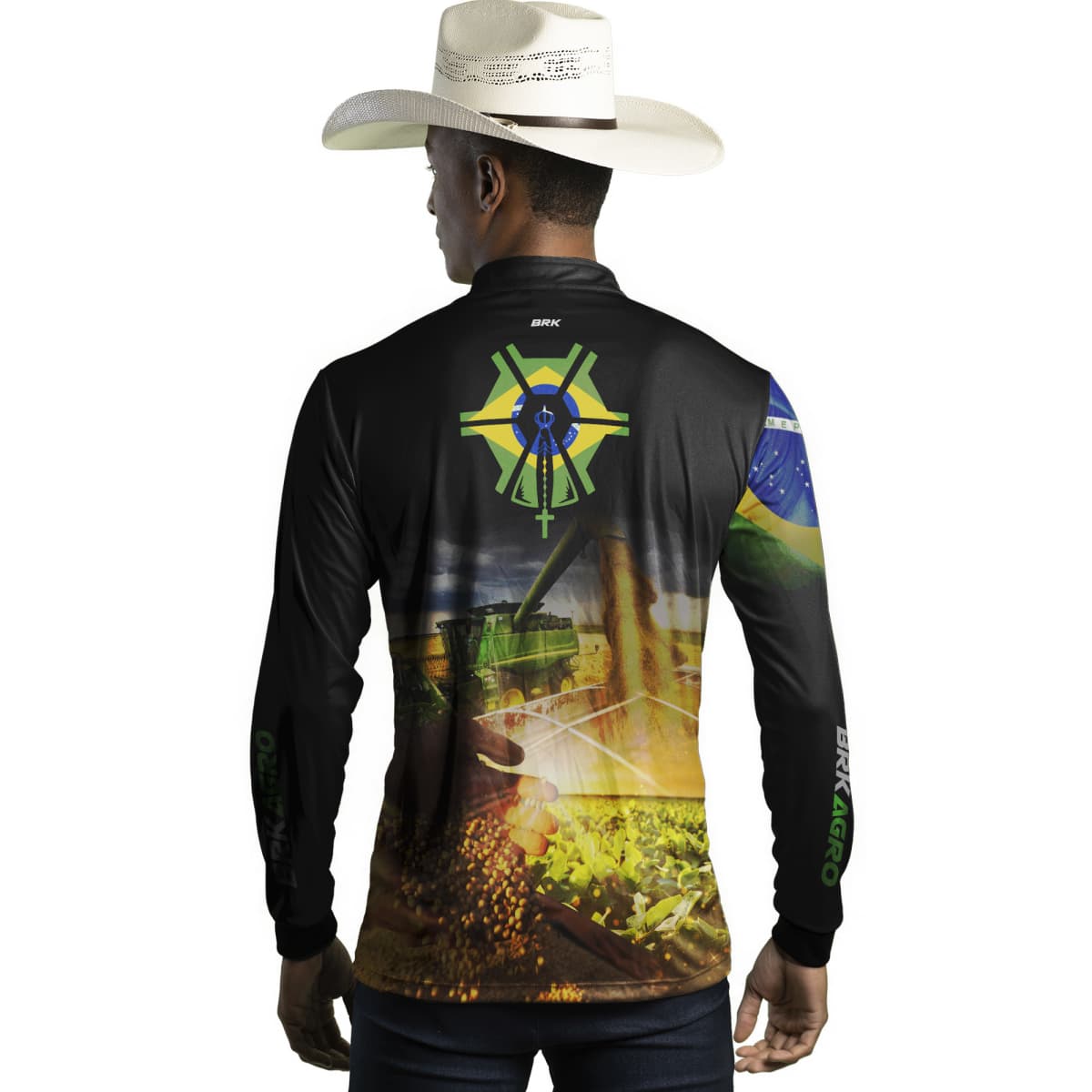Camisa Agro Brk Agronomia Brasil com Proteção UV50+ - BRK AGRO