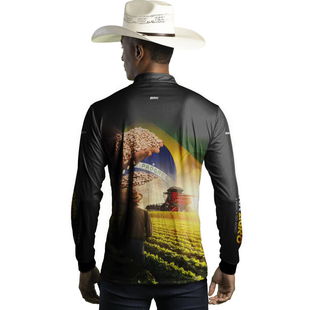 Camisa Agro Brk Plantação de Feijão com Proteção Solar UV50+ - Brk Agro