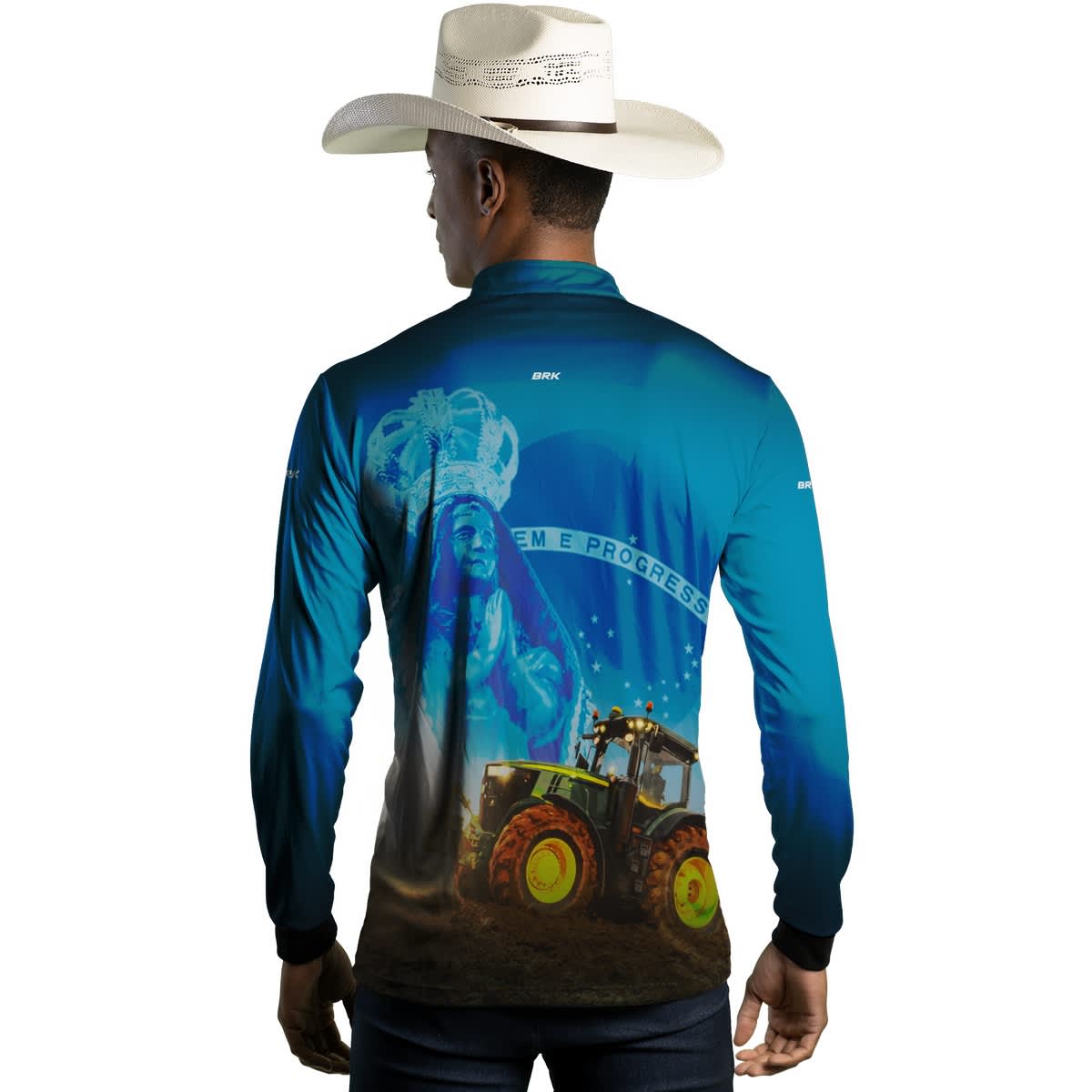 Camisa Agro Brk Padroeira Nossa Senhora com Proteção Solar UV50+ - Brk Agro