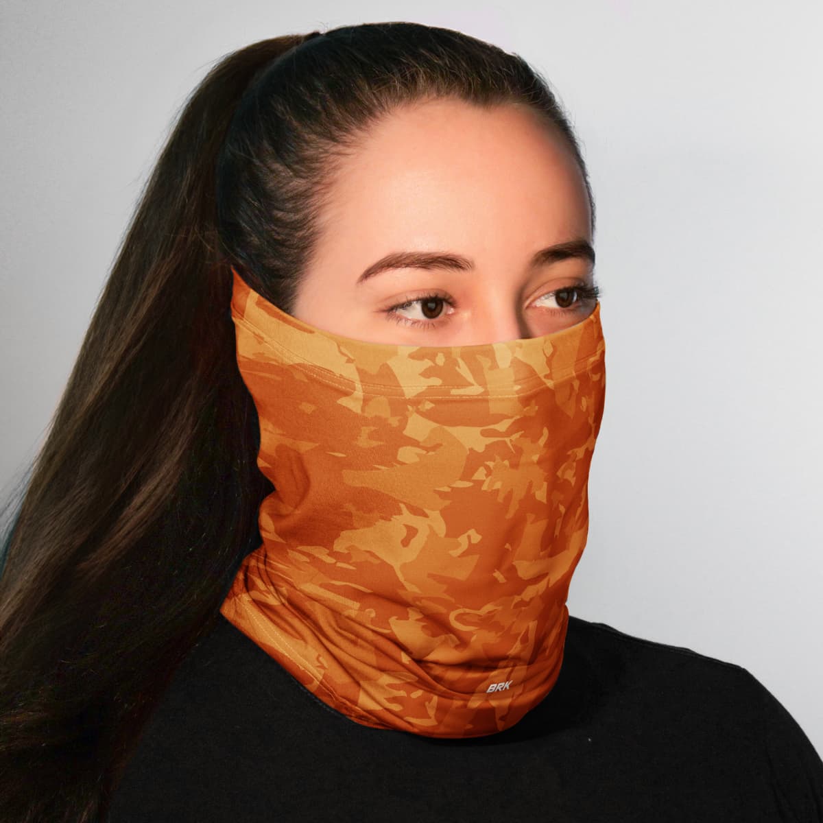 Bandana Tubeneck Agro Brk Laranja Camuflado com Proteção Solar UV50+ - Brk Agro