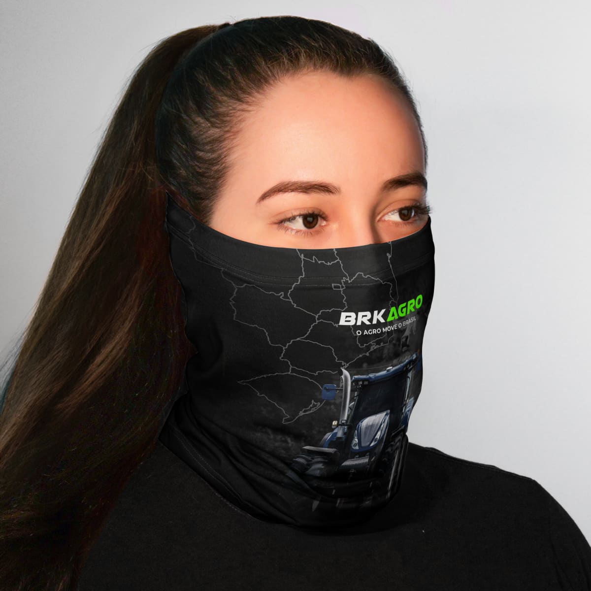 Bandana Tubeneck Agro Brk O Agro Move o Brasil com Proteção Solar UV50+ - Brk Agro