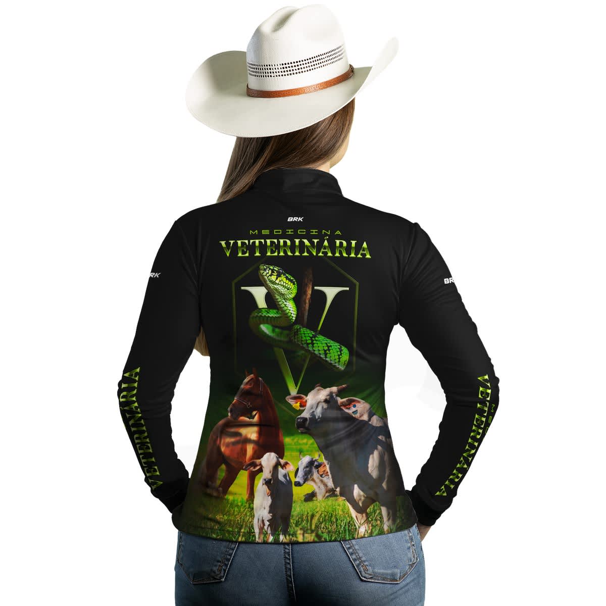 Camisa Agro Brk Medicina Veterinária com Proteção Solar UV50+ - Brk Agro