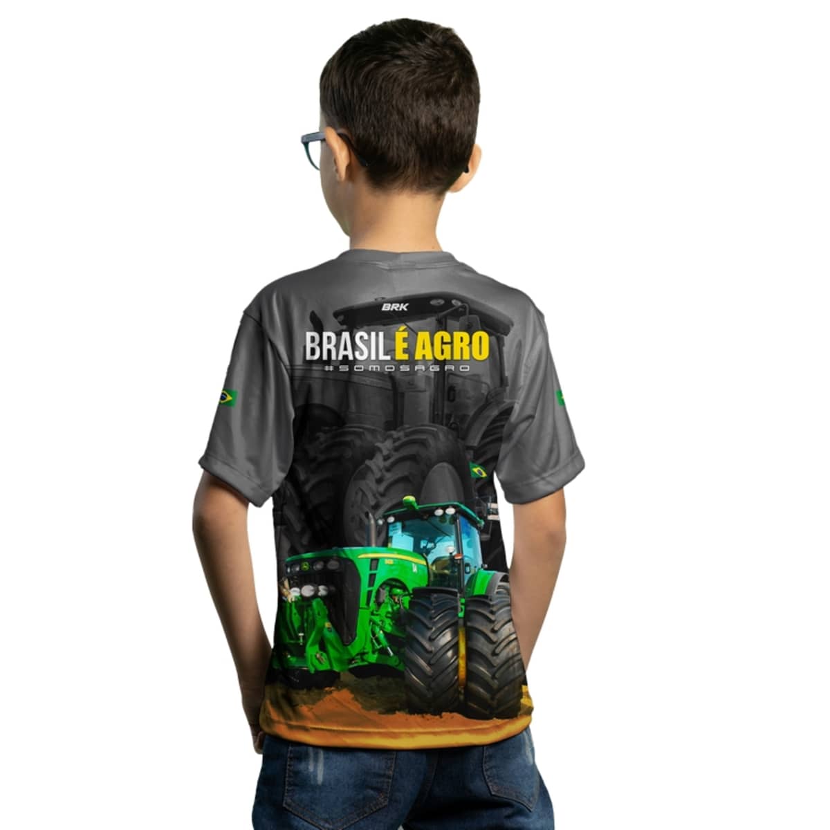 Camiseta Brk Brasil é Agro 03 com Proteção Solar UV50+ - Brk Agro