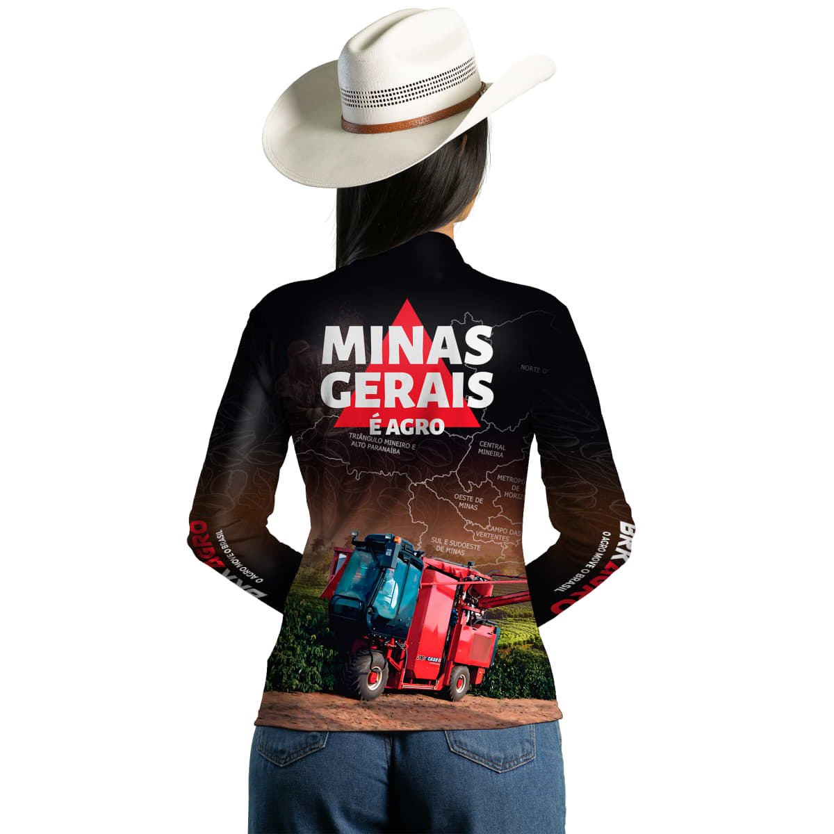 Camisa Agro Brk Minas Gerais Colheita de Café com Proteção Solar UV50+ - Brk Agro