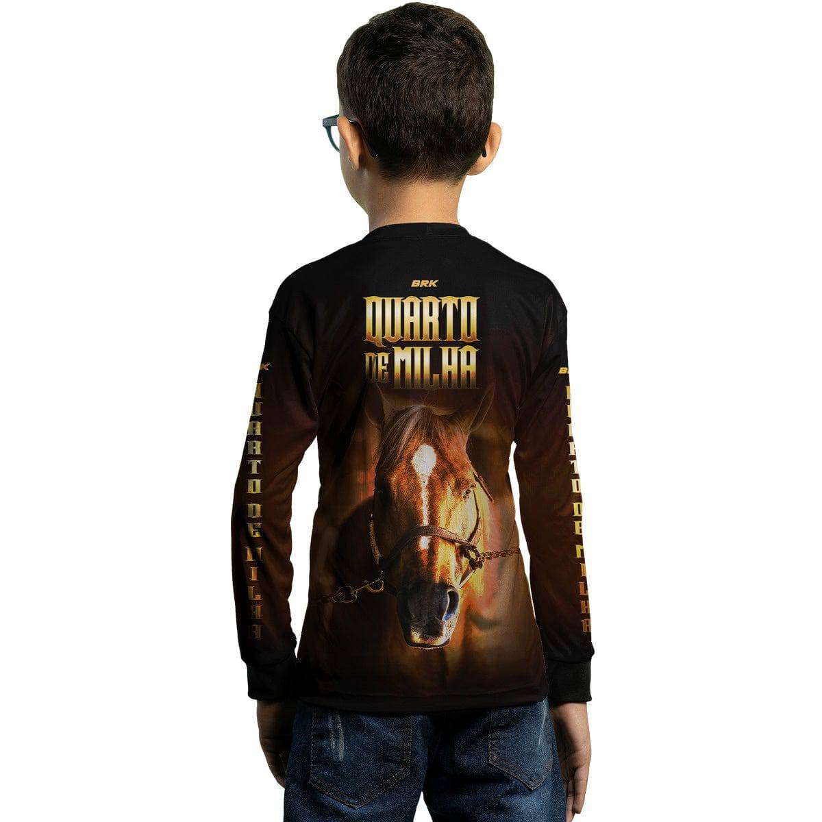 Camisa Agro Brk Rosto Quarto de Milha Proteção Solar UV50+ - BRK AGRO