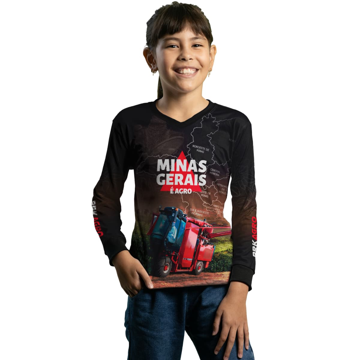 Camisa Agro Brk Minas Gerais Colheita de Café com Proteção Solar UV50+ - Brk Agro