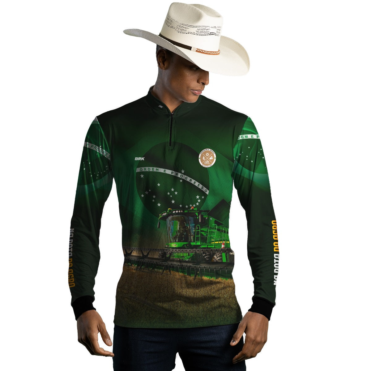 Camisa Agro Brk Agronomia Brasil com Proteção Solar UV50+ - BRK AGRO
