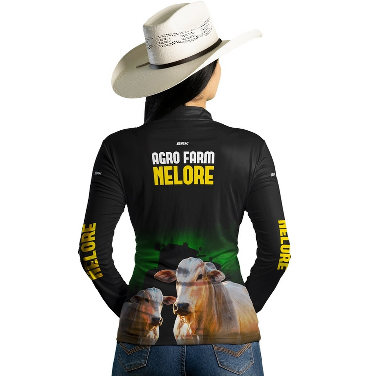 Camisa Agro Brk Farm Nelore com Proteção Solar UV50+ - BRK AGRO