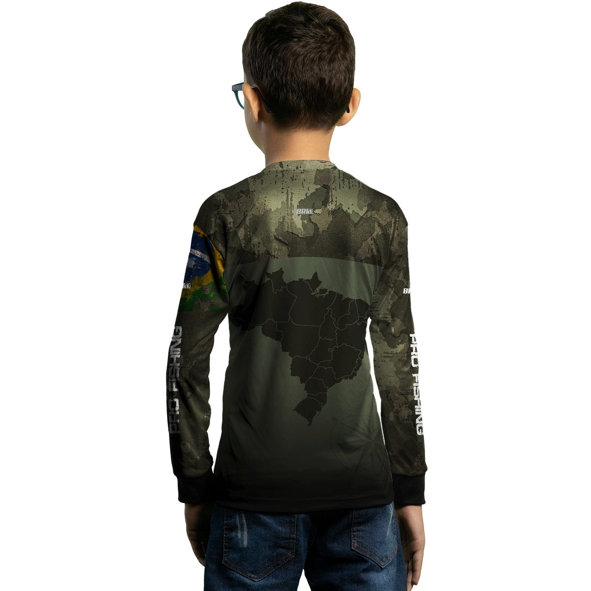 Camisa Agro Brk Bussola Brasil Camuflada com Proteção Solar UV50+ - Brk Agro