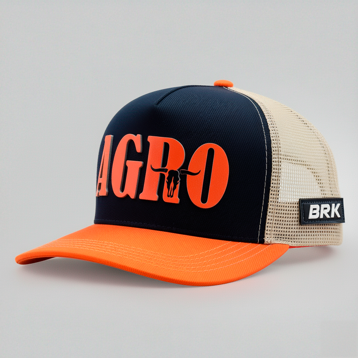 Boné Trucker Brk Agro Laranja