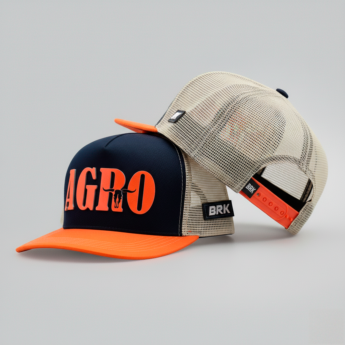 Boné Trucker Brk Agro Laranja