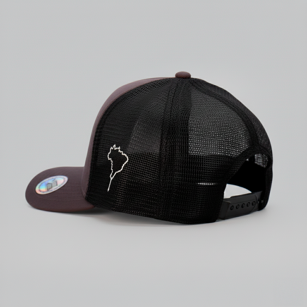 Boné Trucker Agro Brk Nossa Senhora Cinza Escuro - Brk Agro