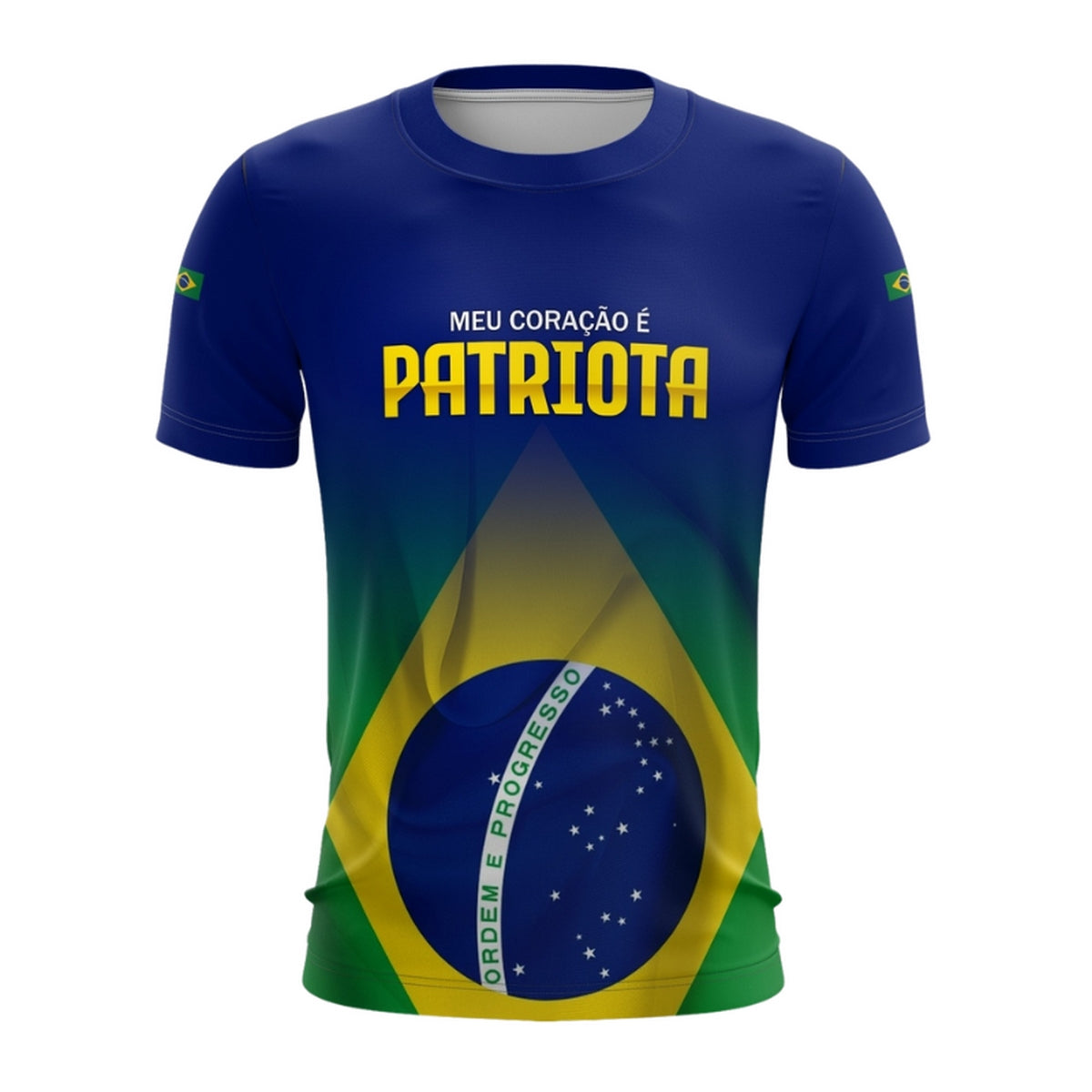 Camisa Brk Brasil Patriota Meu Coração é Patriota com Proteção UV50 Envio Imediato - Brk Agro