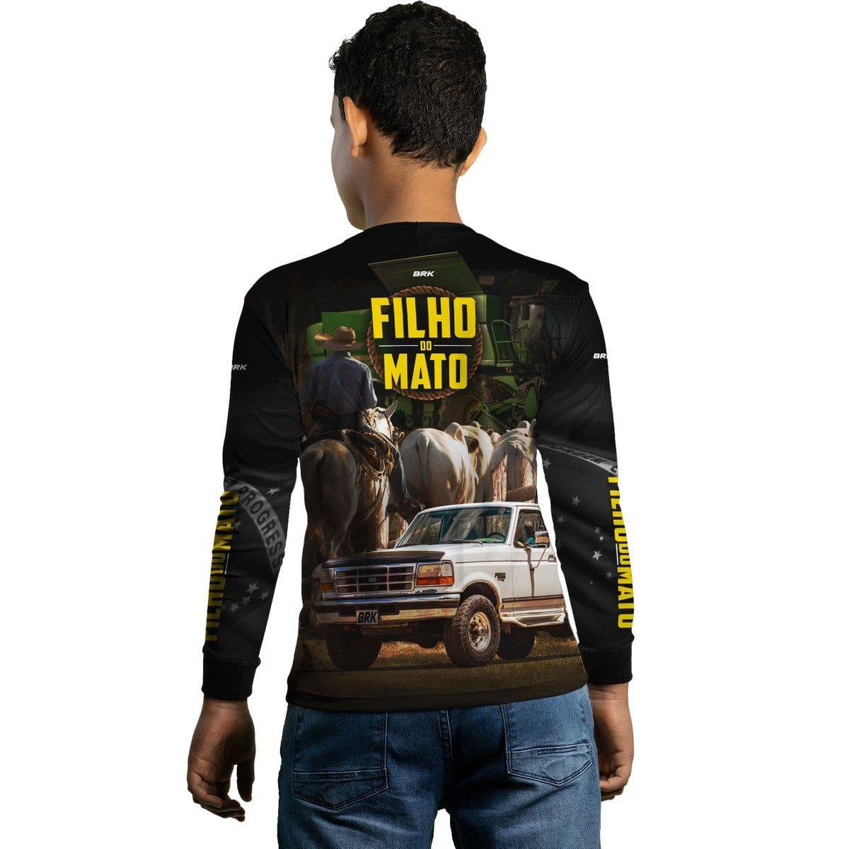 Camisa Agro Brk Caminhonete Masculina Filho do Mato com Proteção Solar UV50+ - BRK AGRO