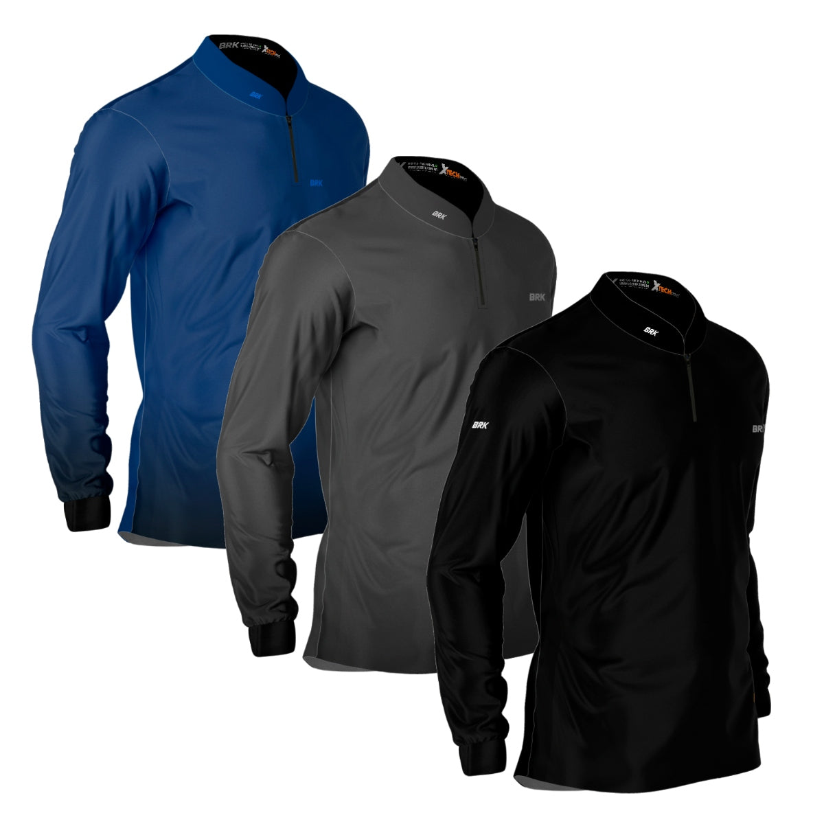 Kit 3 Camisas Básicas Lisas Brk com Proteção UV50+ - Brk Agro