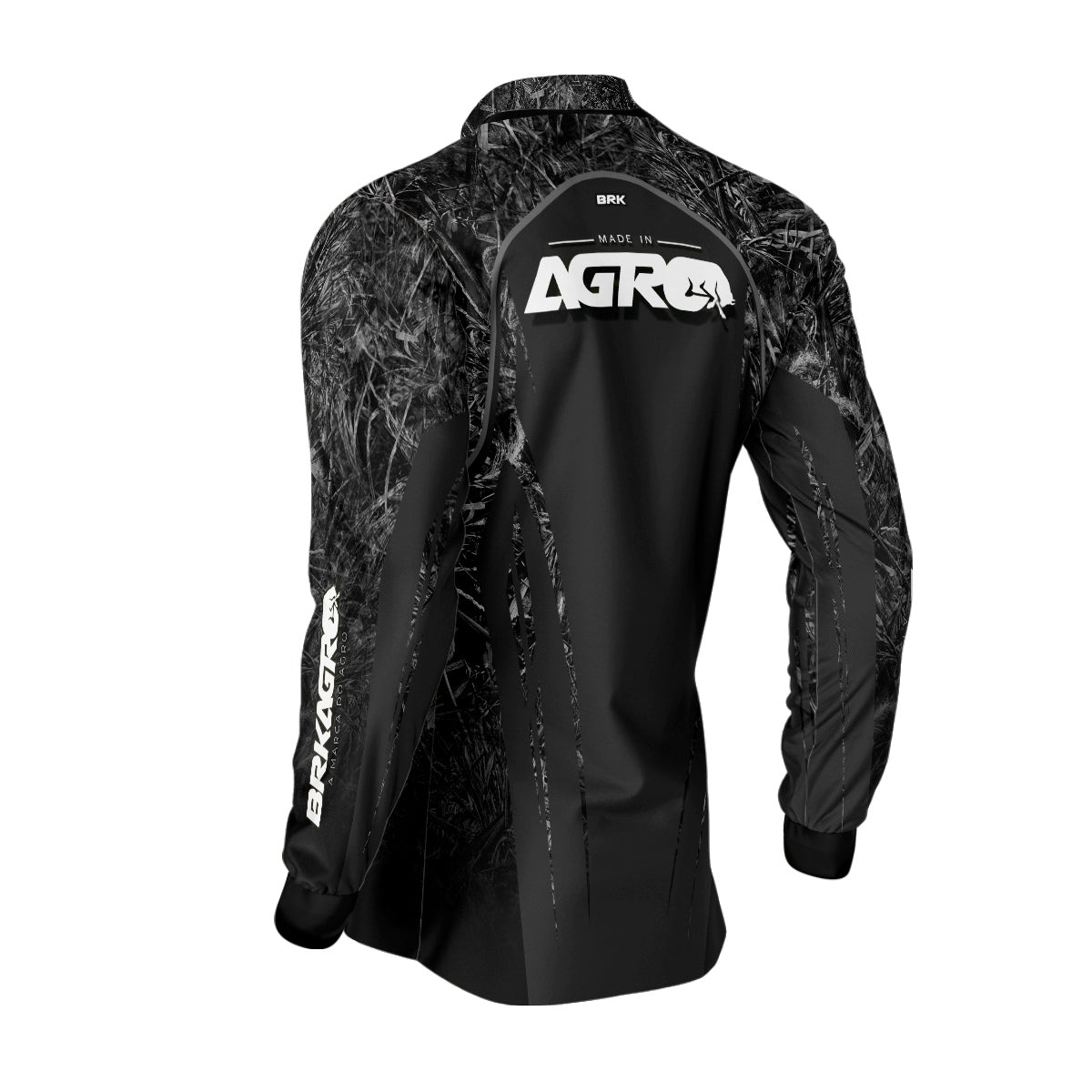 Kit 2 Camisas Básicas Brk Cinza e Real Tree com Proteção UV50+ - Brk Agro