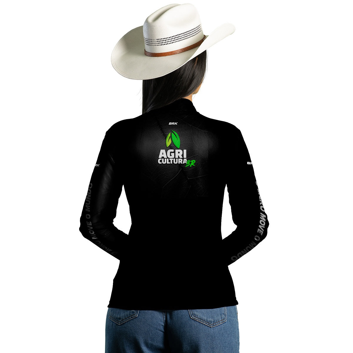 Camisa Feminina Agro Brk Brasil Agricultura com UV50+ - Brk Agro