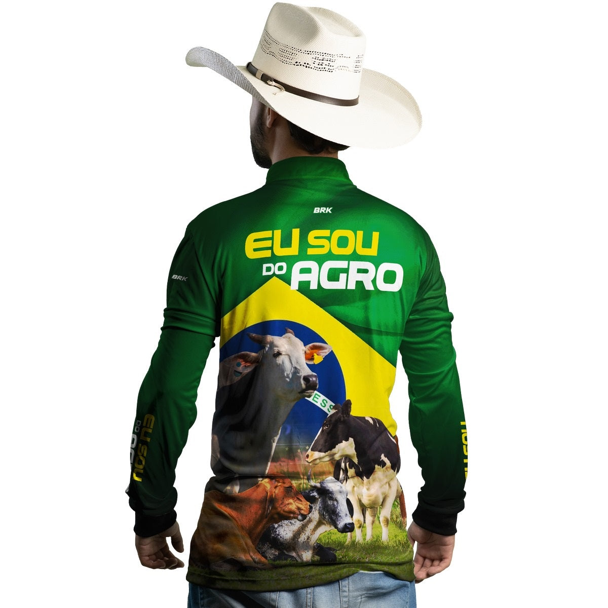Camisa Agro Brk Eu Sou Do Agro com Proteção Solar UV50+ - BRK AGRO