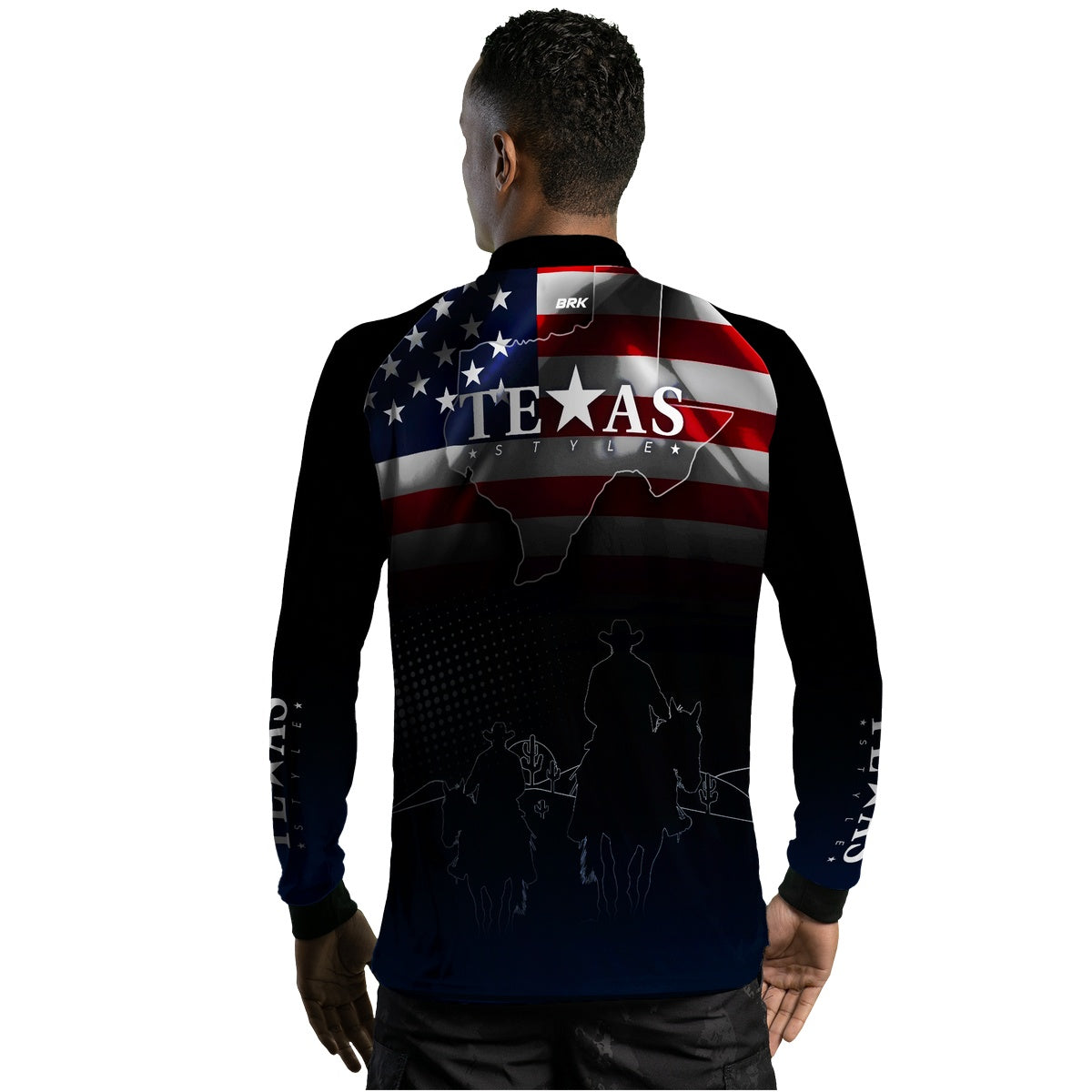 Camisa Agro Brk Texas Bandeira Estados Unidos com UV50+ - Brk Agro