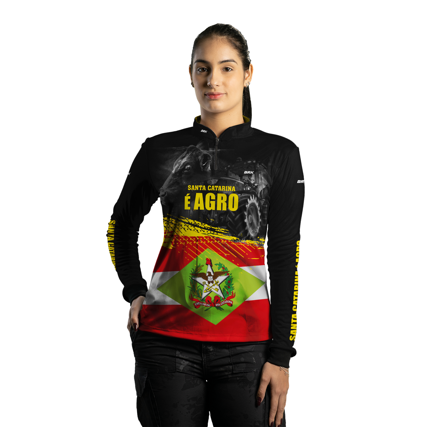 Camisa Agro Brk Santa Catarina é Agro com Proteção Solar UV50+ - BRK AGRO