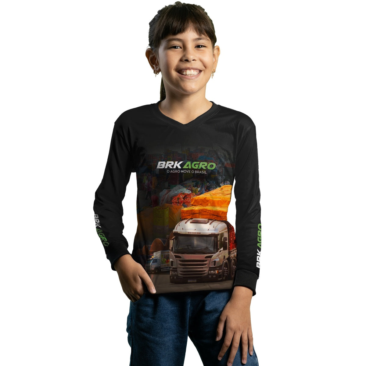 Camisa Agro Brk Ceasa Caminhão com Proteção Solar UV50+ - Brk Agro