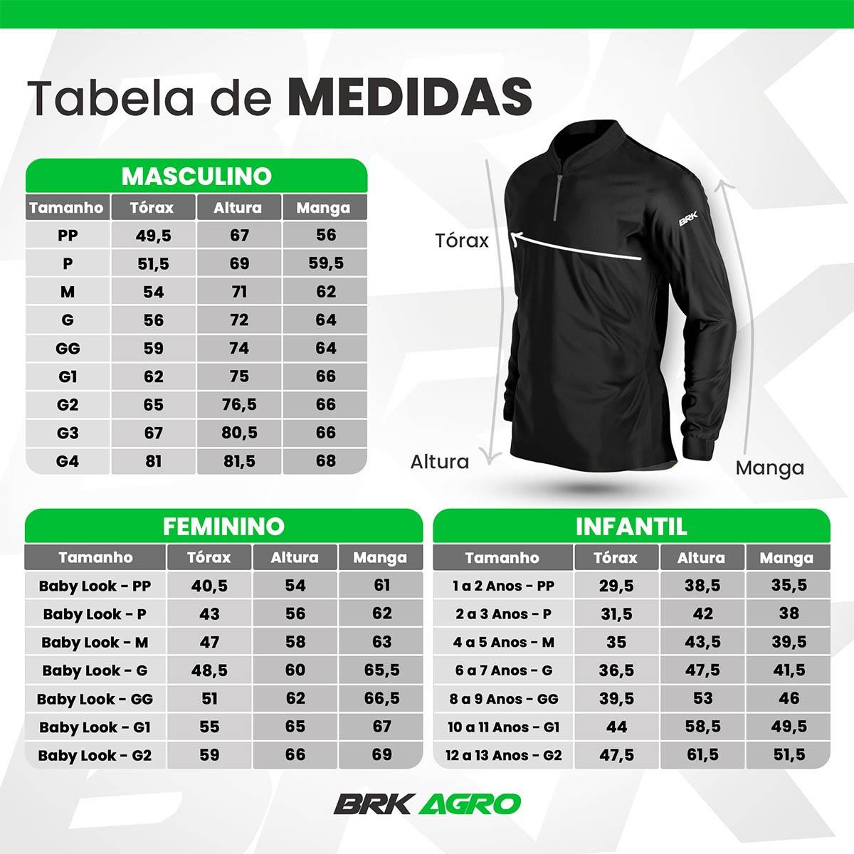 Camisa Agro Brk Azul Marinho Clean com Proteção Solar UV50+ - Brk Agro