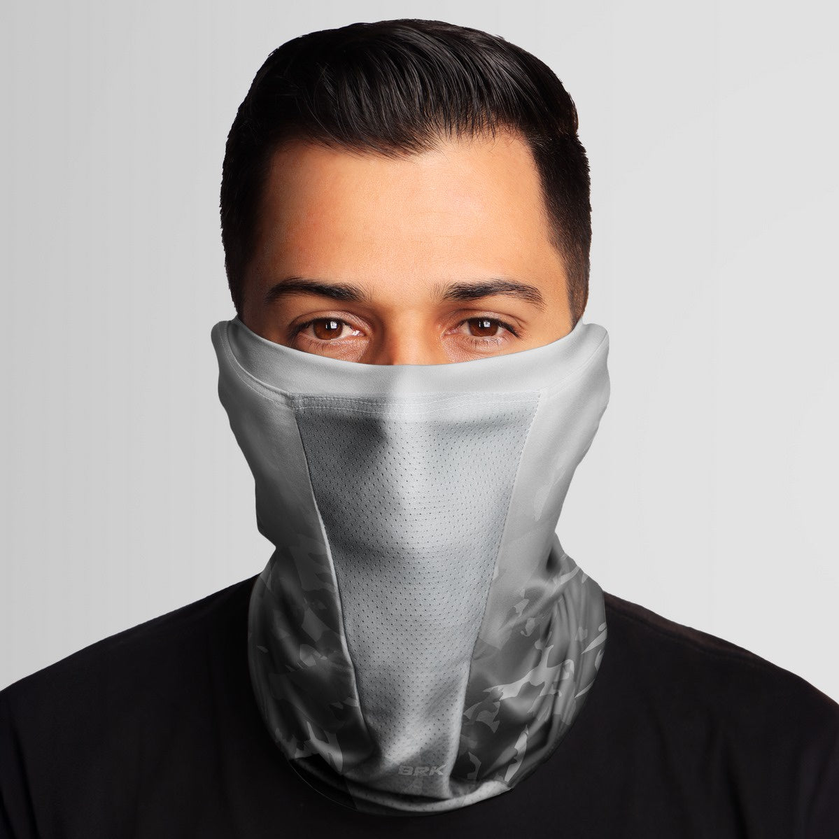 Bandana Black Mask Brk Branco e Cinza Camuflado com Proteção UV50+ - Brk Agro