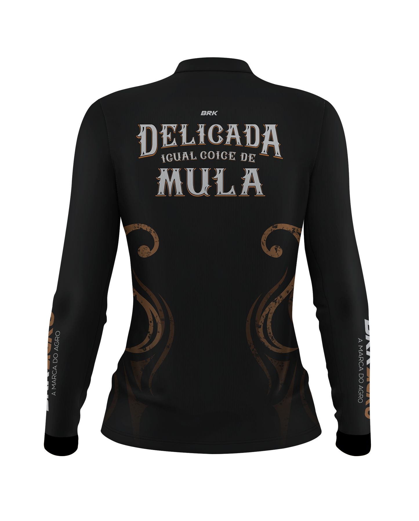 Camisa Agro Brk Feminina Delicada Igual Coice de Mula com UV50+ - BRK AGRO