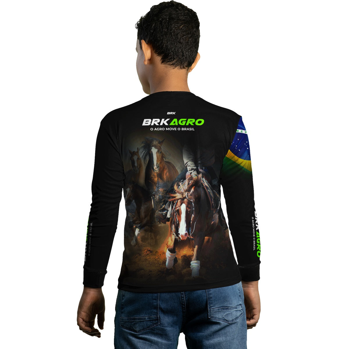Camisa Agro Brk Agro Move o Brasil Cavalo com UV50+ - BRK AGRO