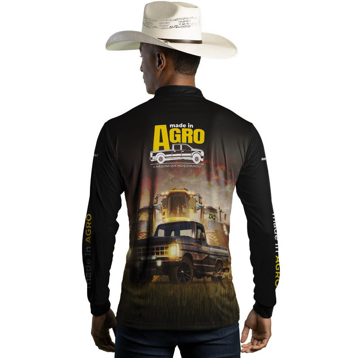 Camisa Agro Brk Caminhonete F1000 com Proteção Solar UV50+ - BRK AGRO