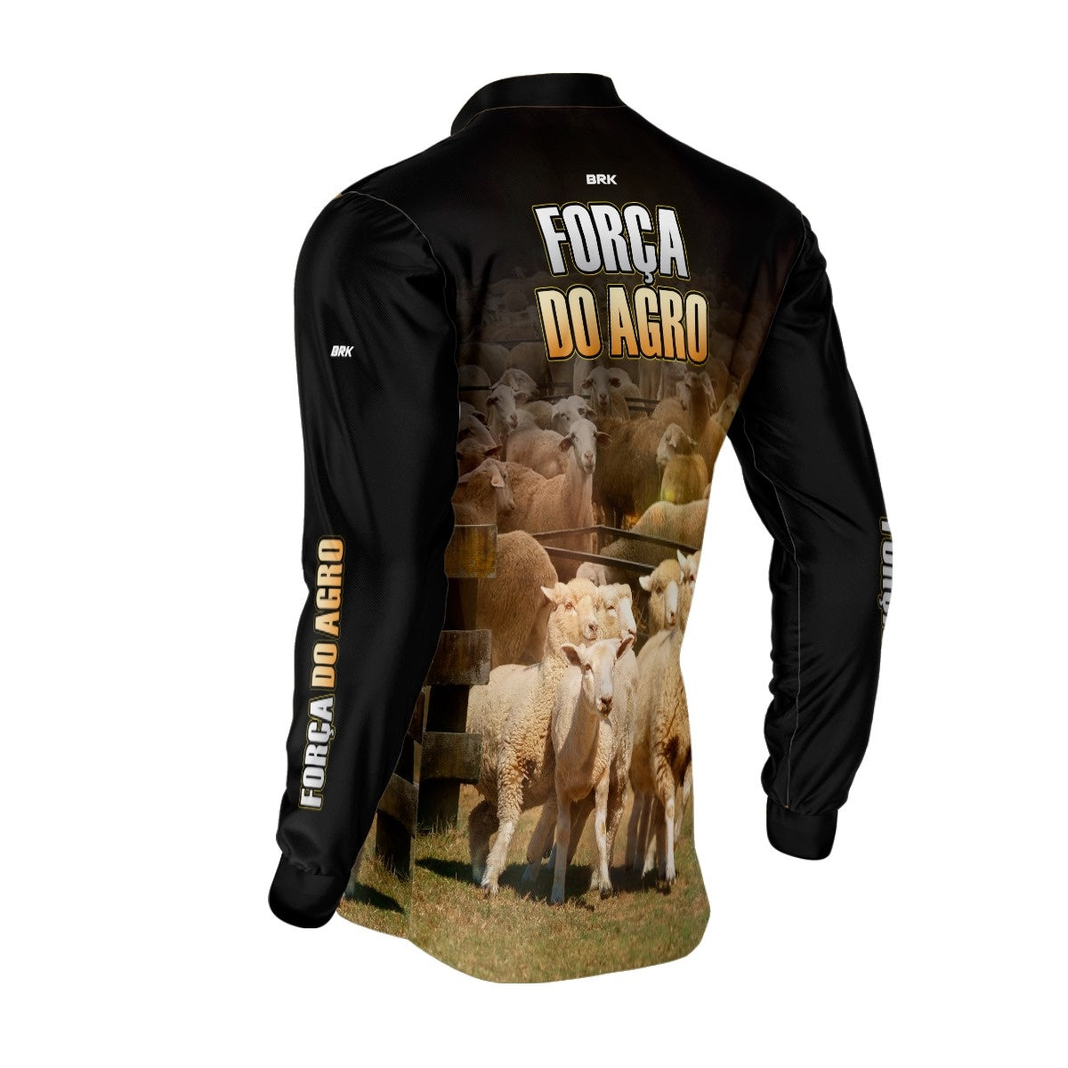 Camisa Agro Brk A Força do Agro Produtor de Ovinos com UV50+ - Brk Agro