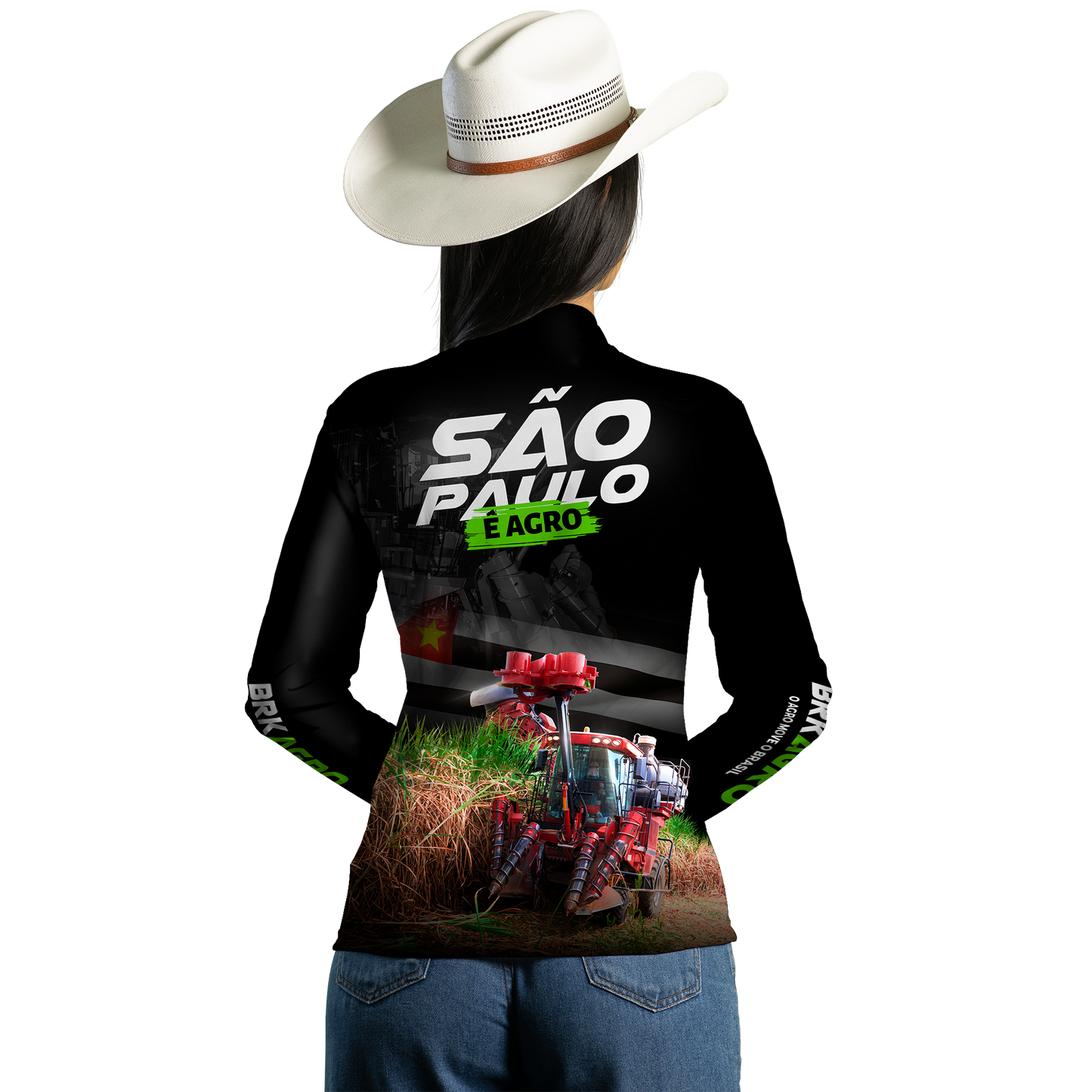 Camisa Agro Brk São Paulo Cana de Açúcar com Proteção Solar UV50+ - BRK AGRO