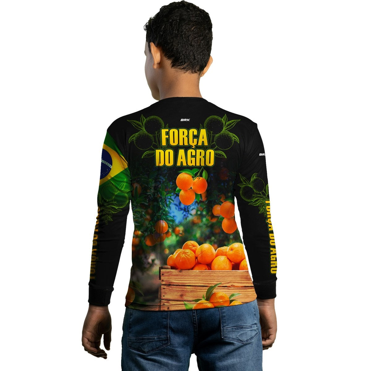 Camisa Agro Brk Cultivo Frutas Produtor de Laranja com Proteção UV50+ - BRK AGRO
