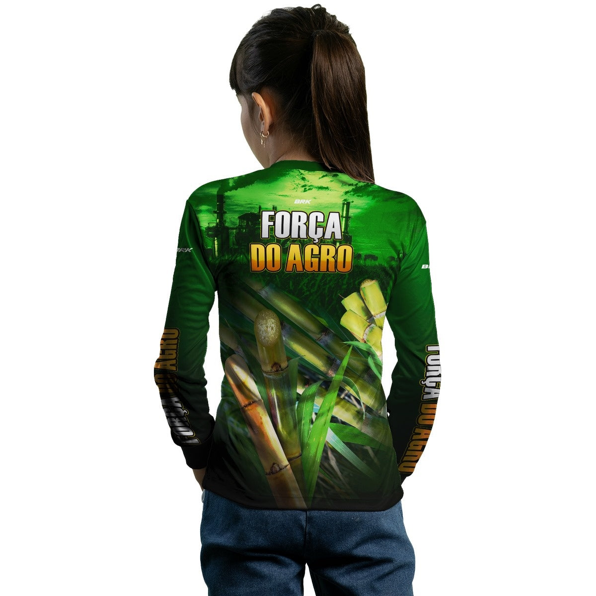 Camisa Agro Brk A Força do Agro Produtor de Cana com Proteção Solar UV50+ - Brk Agro