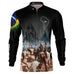 Camisa Agro Brk Cavalgada Nossa Senhora c/ Bandeira do Brasil com Proteção Solar UV50+ - Brk Agro