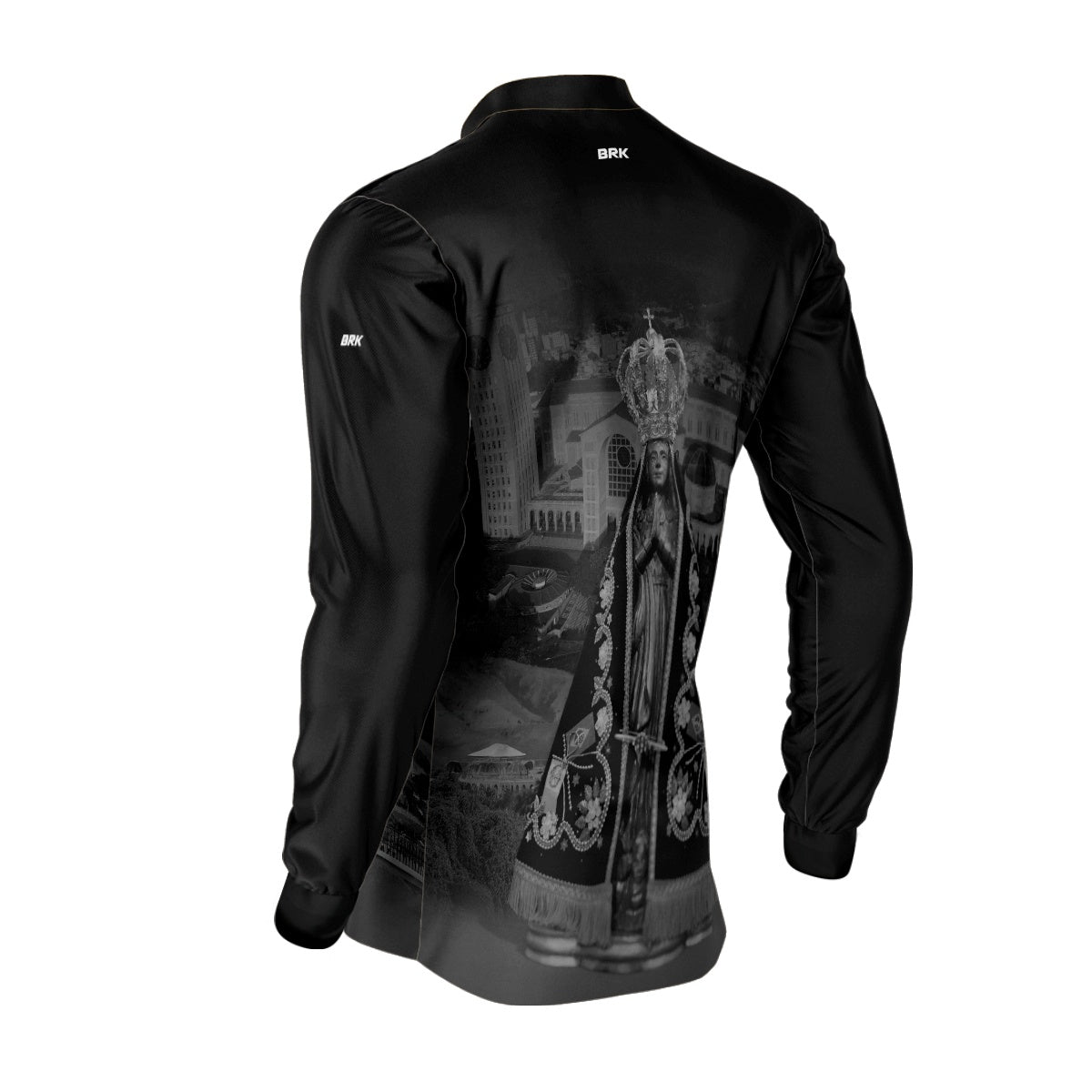 Camisa Agro Brk Preta Nossa Senhora Aparecida com Proteção Solar UV50+ - Brk Agro