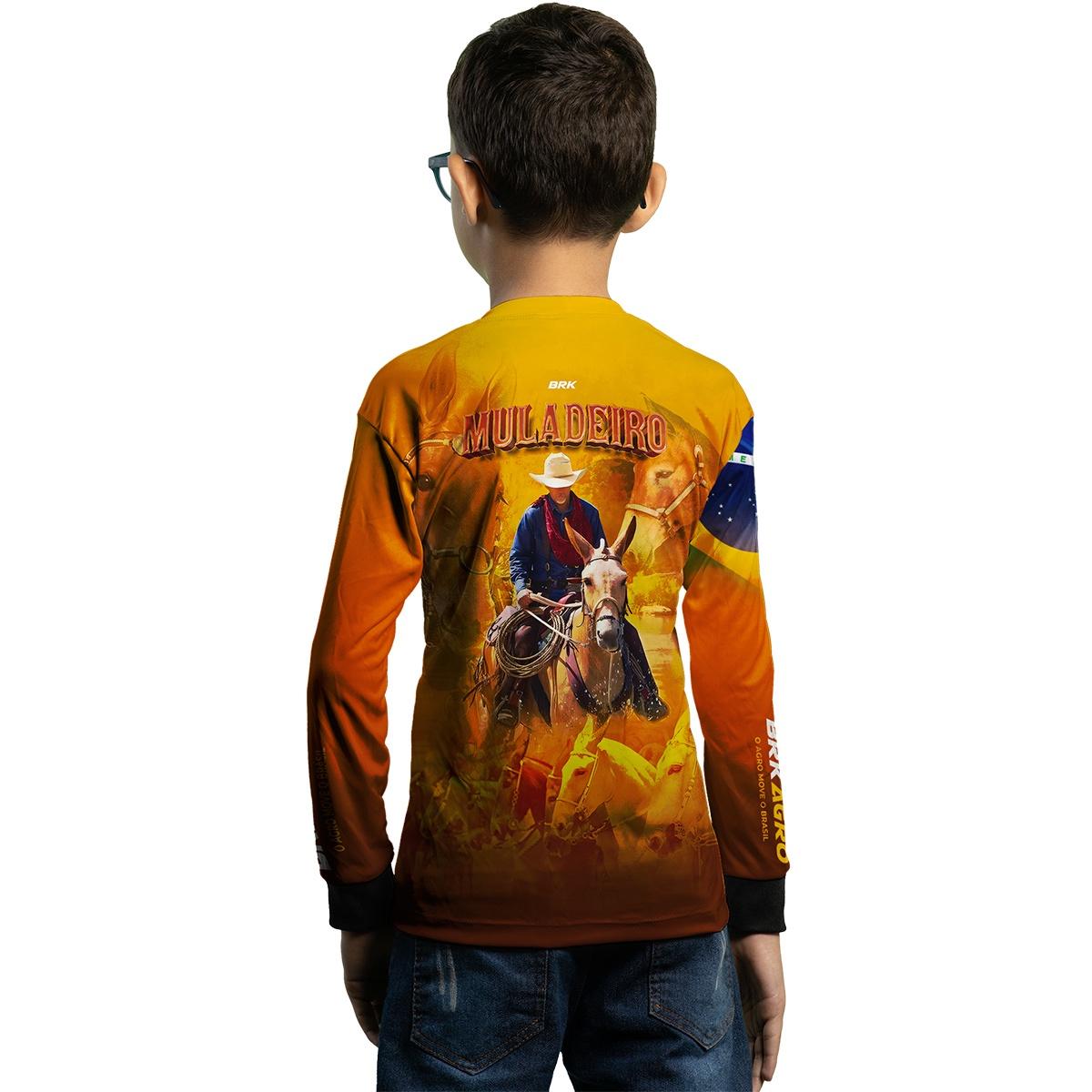 Camisa Agro Brk Muladeiro Amarela Com UV50+ - BRK AGRO