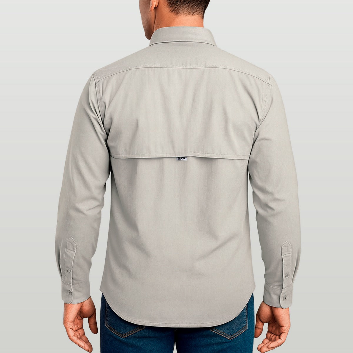 Camisa Work Agro Brk Areia com Proteção Solar UV50+ - Brk Agro