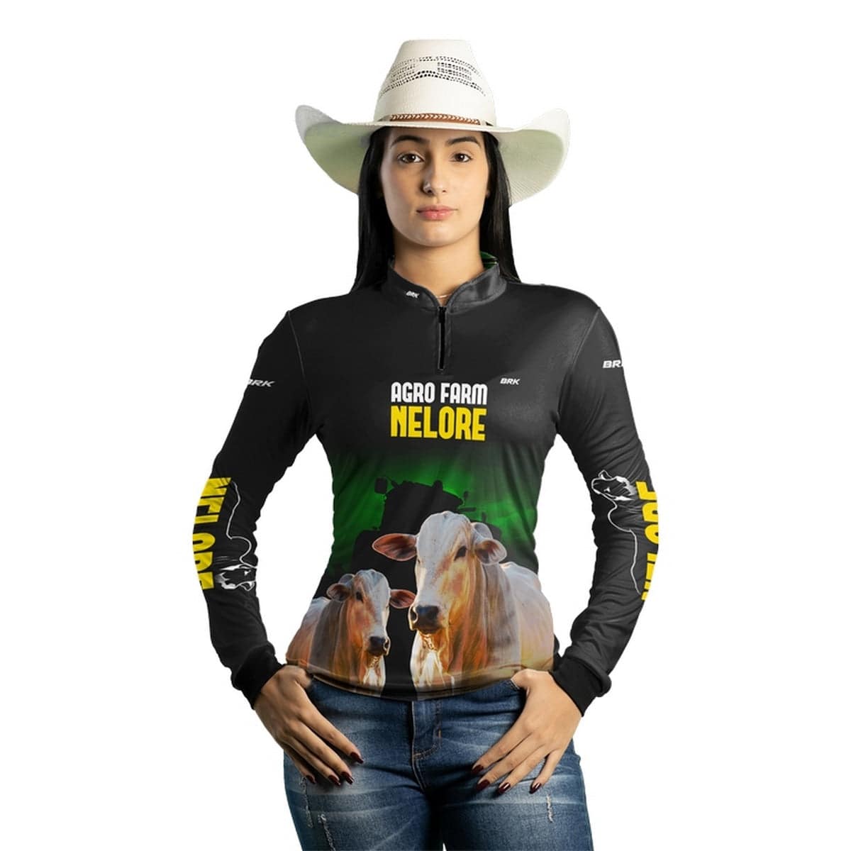 Camisa Agro Brk Farm Nelore com Proteção Solar UV50+ - BRK AGRO